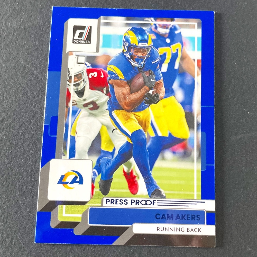 Cam Akers: Los Angeles Rams, Running Back 2022 Donruss Press Proof #15